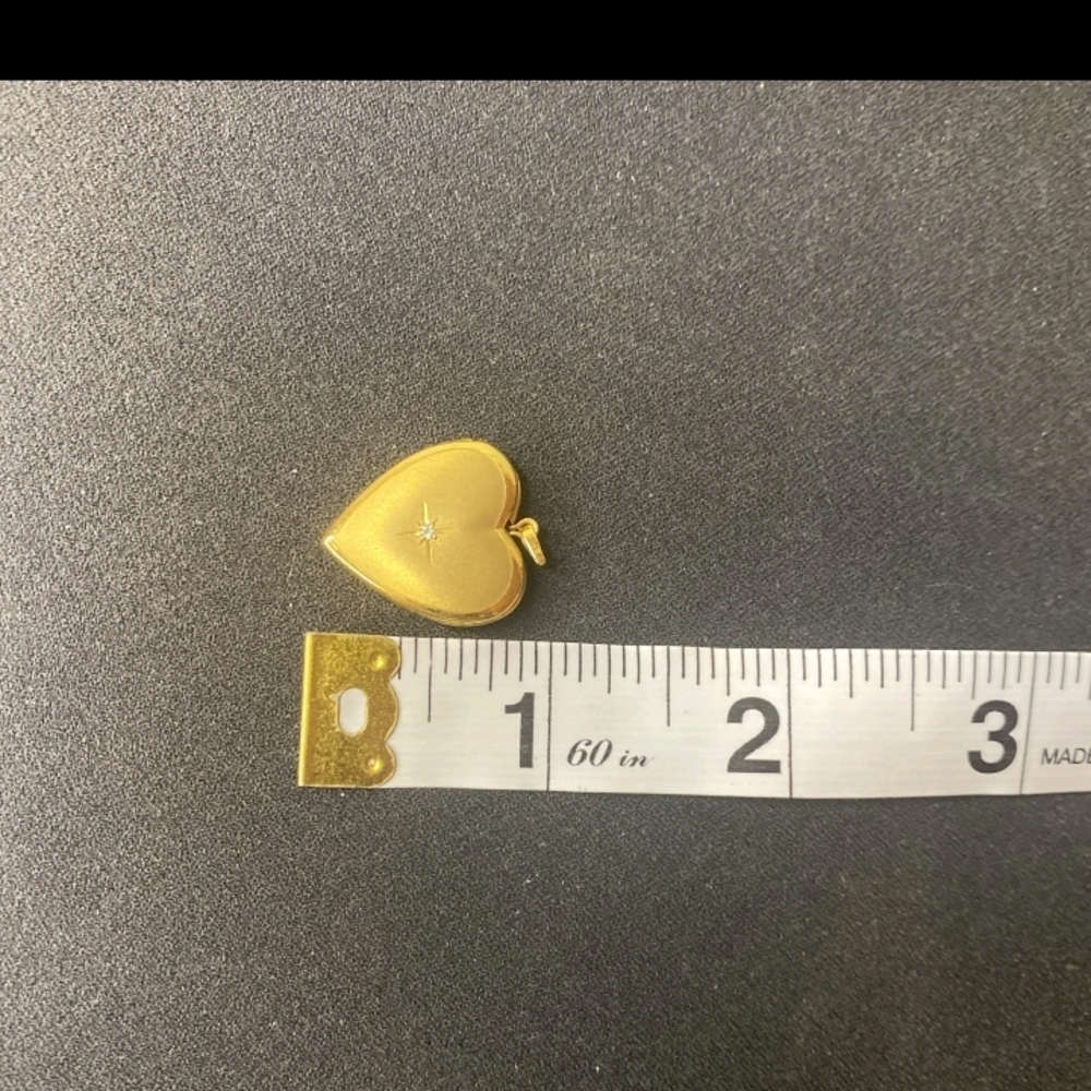 Gold Heart Locket Pendant - Women's Jewelry